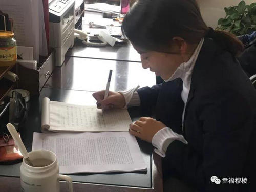 园区机关干部手抄十九大报告